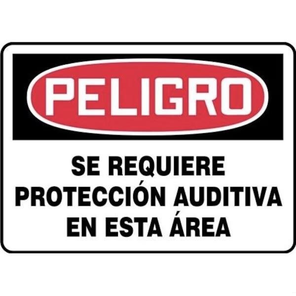 Accuform OSHA DANGER Safety Sign HEARING SHMPPE218VS SHMPPE218VS - main